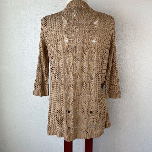 Passports Loose Knit Cardigan Sweater Size M EUC - Picture 5 of 7